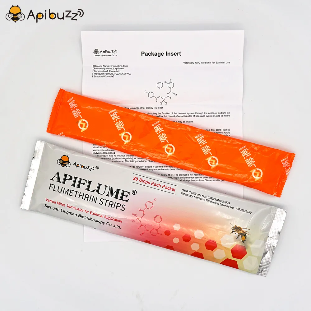 APIFLUME Tiras de flumetrina para abejas - Paquete de 20