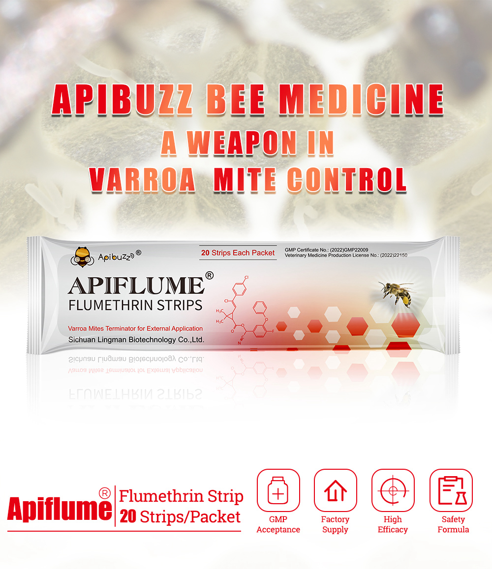 APIFLUME Tiras de flumetrina para abejas - Paquete de 20