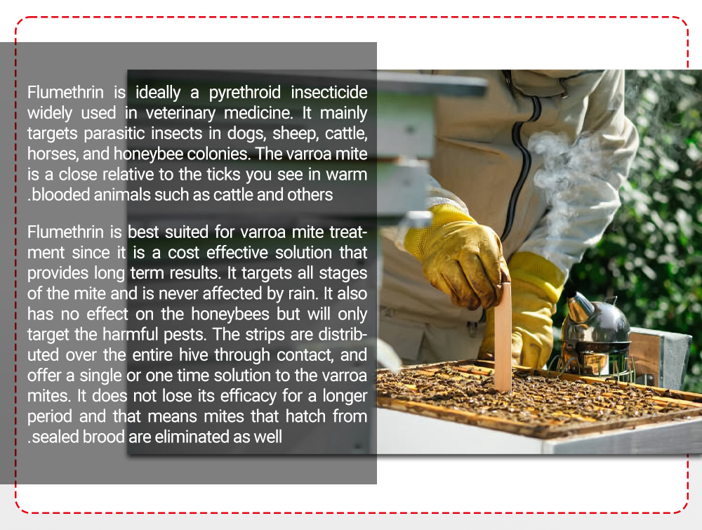 APIFLUME Tiras de flumetrina para abejas - Paquete de 20