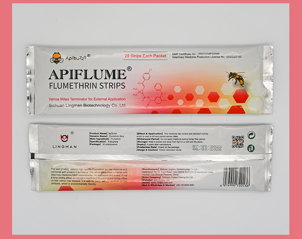 APIFLUME Tiras de flumetrina para abejas - Paquete de 20