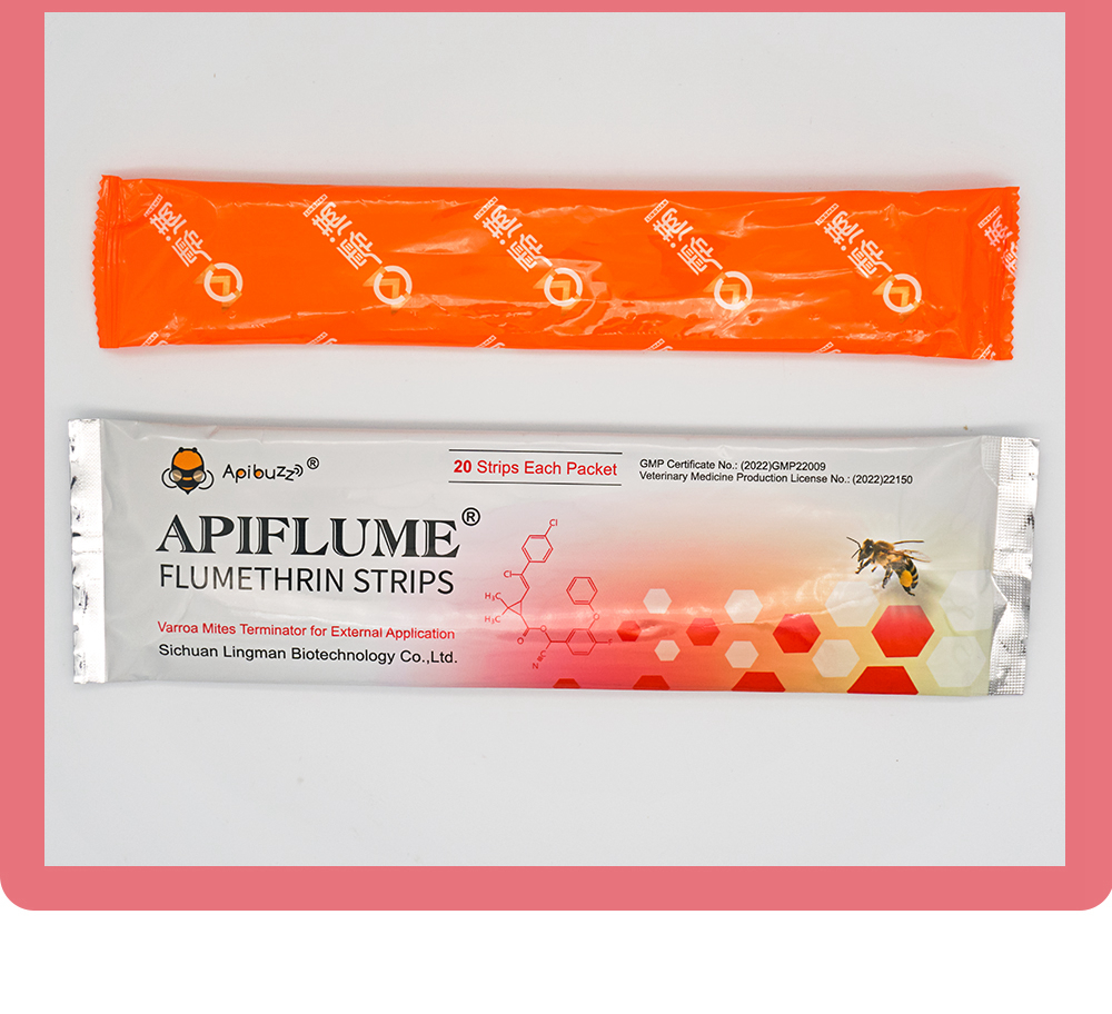 APIFLUME Tiras de flumetrina para abejas - Paquete de 20