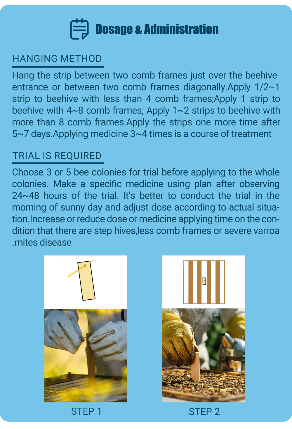 Tiras antiácaros APIFLUVA - Paquete de 20 unidades