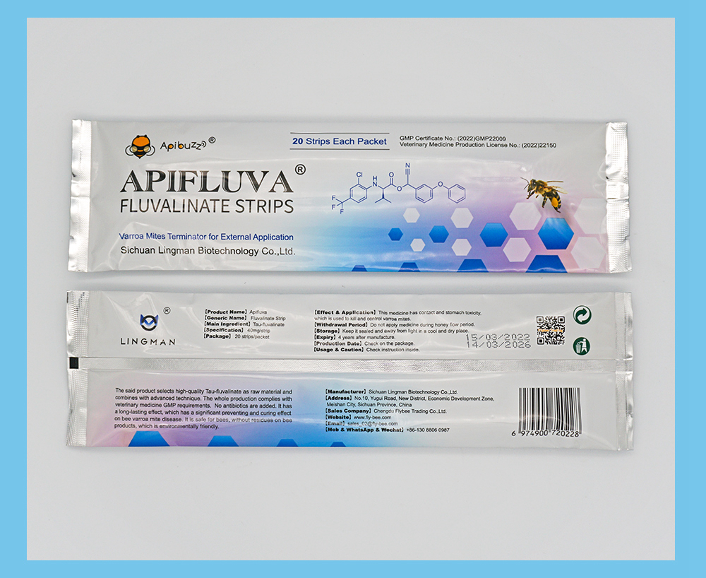 Tiras antiácaros APIFLUVA - Paquete de 20 unidades