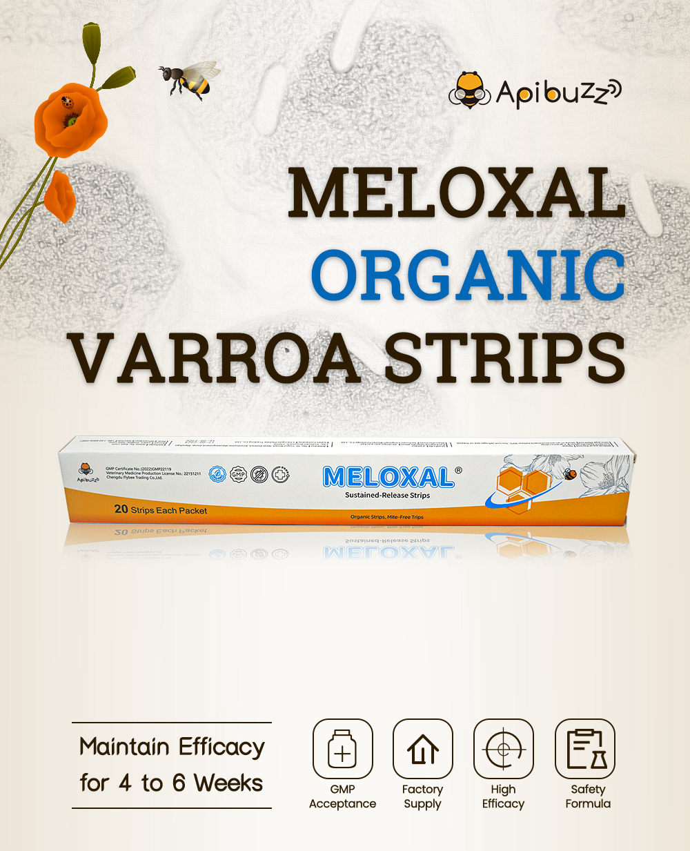 Tiras de ácido oxálico de dosis alta MELOXAL