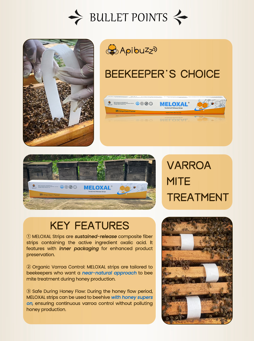 Tiras de ácido oxálico de dosis alta MELOXAL