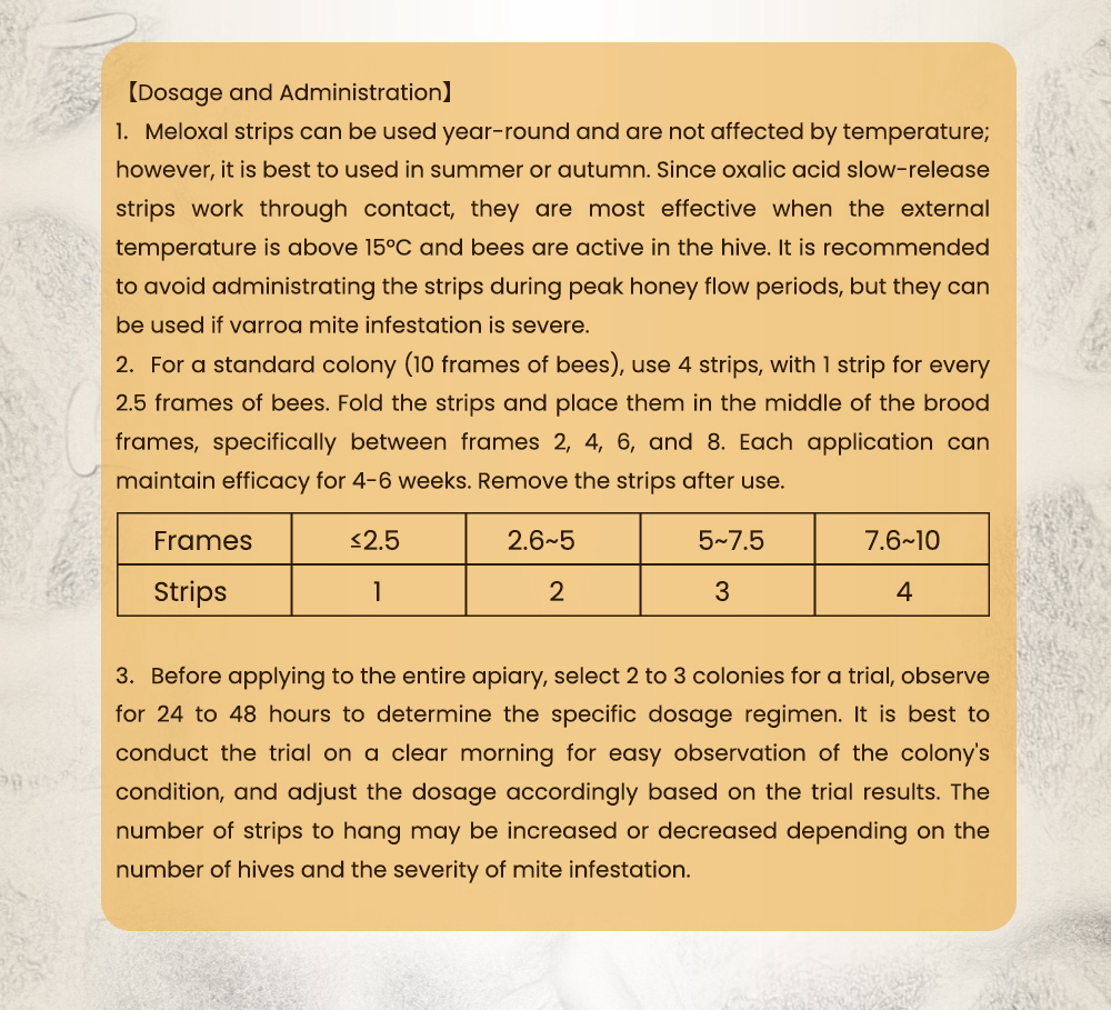 Tiras de ácido oxálico de dosis alta MELOXAL