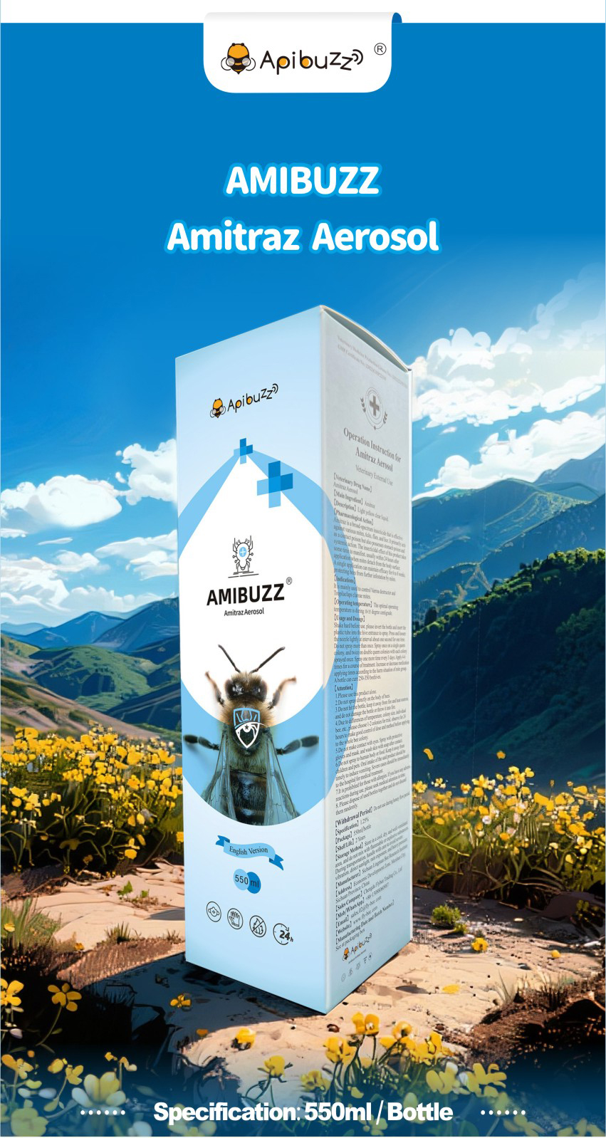 AMIBUZZ - Amitraz Spray para Abejas
