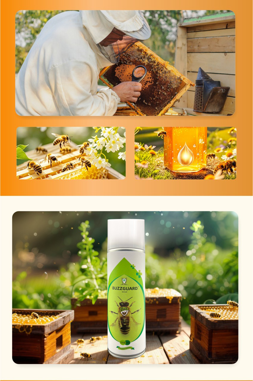 BUZZGUARD Spray de cumafós para abejas