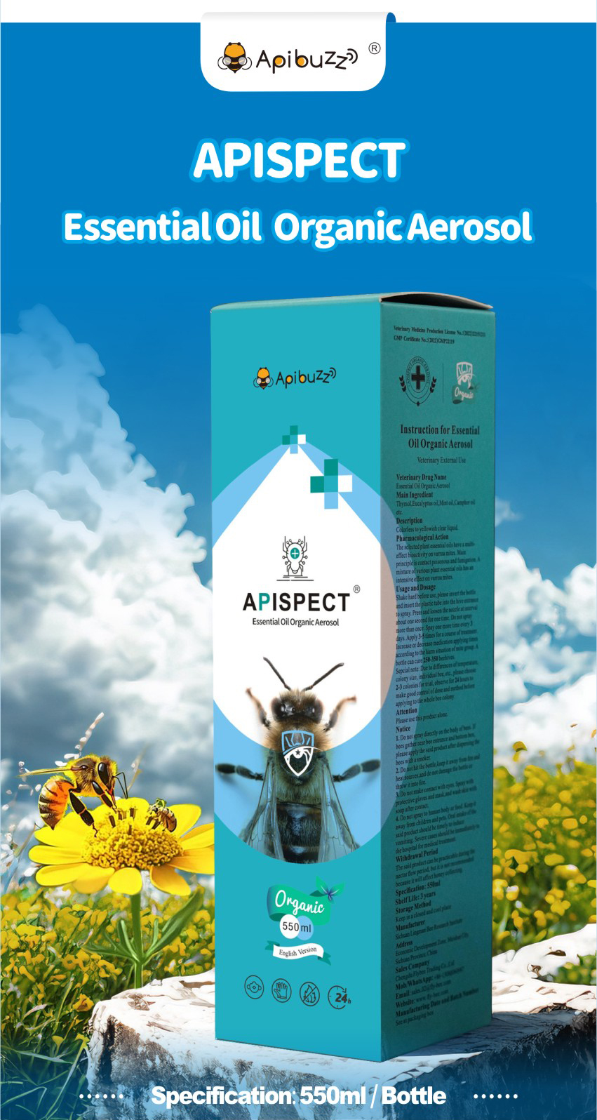 APISPECT - Spray de aceites esenciales mixtos