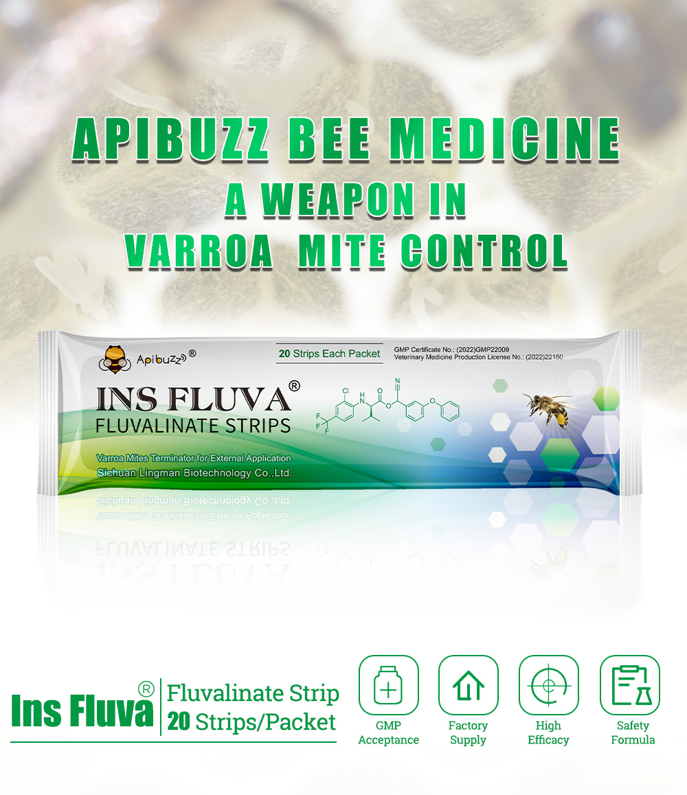 Tiras suaves para el tratamiento de ácaros de las abejas INS FLUVA