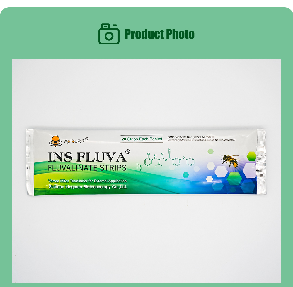 Tiras suaves para el tratamiento de ácaros de las abejas INS FLUVA