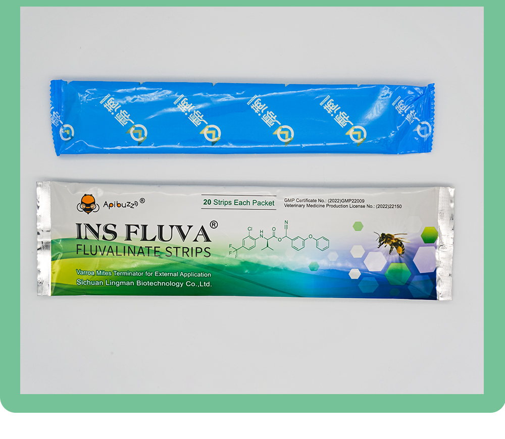 Tiras suaves para el tratamiento de ácaros de las abejas INS FLUVA