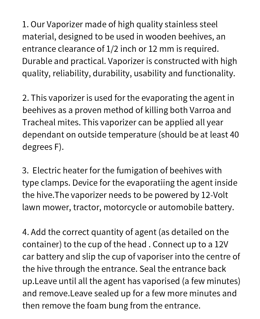 Herramientas para el tratamiento de los ácaros de la colmena