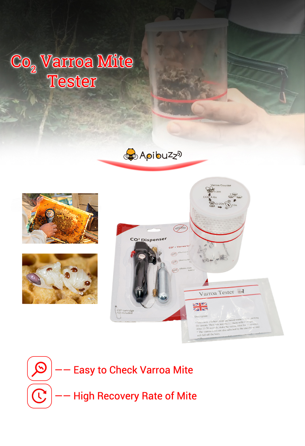 Herramientas para el tratamiento de los ácaros de la colmena